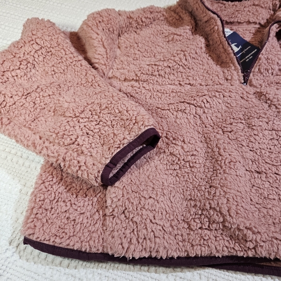 🎉Host Pick🎉Champion Fuzzy Pullover Sherpa Sweater Size M Mauve NWT - Picture 4 of 16